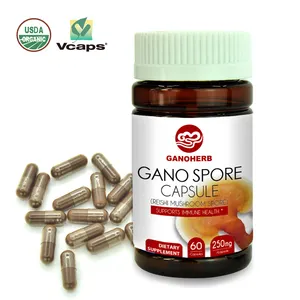 Bổ Sung Thảo Dược Tăng Cường Miễn Dịch Ganoherb Viên Nang Hữu Cơ Ganoderma Lucidum Tăng Cường Miễn Dịch