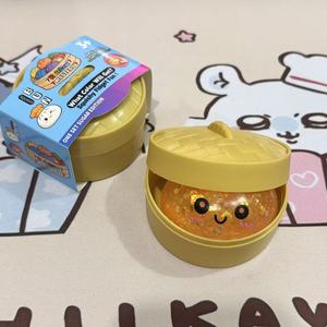 Steamer Bun <b>Squishy</b> Toy Realistic Expression Steamed Bun Slow Rebound Squeeze Toy Stress Relief Anti Anxiety Fidget Decompressio - Product Image 5