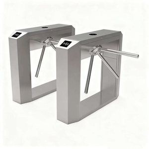 Torniquete Trípode con Reconocimiento Facial de 0.2s, Lector Inalámbrico Bidireccional de Tarjetas IC ESD para Control de Acceso en Fábricas y Metro, IP55 - Product Image 1