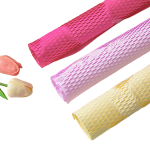 Sheeted Honeycomb <b>Paper</b> for Bouquet Wrapping - Thickened Grid <b>Pattern</b> Gift Packaging <b>Paper</b> - Product Image 1