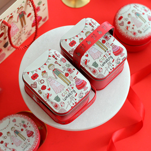 Oem tùy chỉnh kẹo Jerry Biscuit Cookie giáng sinh hộp thiếc vuông kim loại tinplate với biểu tượng tùy chỉnh thiết kế màu sắc - Product Image 4