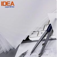 Papel de Calco IDEA de 80 g/m², Papel para Copiar, Papel Ácido Sulfúrico, Hojas/Rollos, Se Puede Personalizar en Tamaño y Gramaje, Translúcido