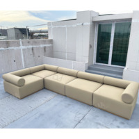 Usine Jardin Teck Canapé Villa En Bois Hôtel Patio Moderne L U Forme Modulaire Sectionnel Mobilier D'extérieur