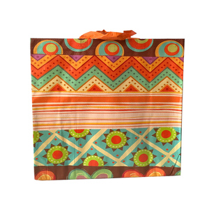 Sac laminé promotionnel personnalisé sac d'épicerie recyclable écologique sac à provisions laminé non tissé sac fourre-tout de supermarché - Product Image 6