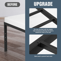 Großhandel Hochwertiges Traditionelles Design Tragbare Faltbare Verstellbare Stahlmatratzenbasis Schnelle Montage Bett Hotel Apartment