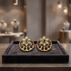 Buy Handmade Export Quality Antique Tops with Matte Gold Plating 233096 - Product Image 3