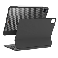 Casing Keyboard Nirkabel Magic Keyboard Beelan 2-in-1 Smart Trackpad untuk iPad Pro 11 & iPad Air 10.9 Baru Ultra Tipis dengan Lampu Latar RGB