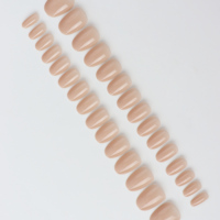 AIERFEI vente en gros 30 pièces presse ovale brun moka sur les ongles couleur café riche gel doux faux ongles prêt à porter conception de couverture complète