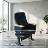 Chaise d'auditorium moderne SMOYU avec tablette d'écriture, porte-bouteille, design ergonomique pliable pour les écoles, les universités, les centres de conférence