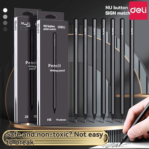 Deli NS722-2B Đen Bút Chì 2B/30Pcs Bút Chì Mài + Tẩy Đen Gỗ Phác Thảo Với Tẩy Đầu Nghiên Cứu Thiết Lập Thi Bút - Product Image 2