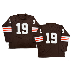 Camiseta de rugby cosida estilo vintage para hombre 19 Bernie Kosar 32 Jim <span class=keywords><strong>Brown</strong></span> 73 <span class=keywords><strong>Joe</strong></span> Thomas S-3XL - Product Image 2