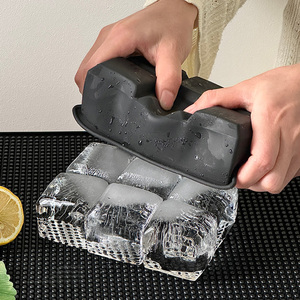 Food Grade Silicone Bar DIY 6 Grids Trays Whiskey Freezer <strong>Ice</strong> Box Square Sphere Skull <strong>Ice</strong> <strong>Cube</strong> Mold <strong>Ice</strong> Ball Maker Tray - Product Image 3