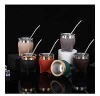 Ensemble de gourde Yerba Mate Offre Spéciale en usine avec tasse Yerba Mate en paille en acier inoxydable et ensemble Bombilla