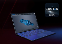 Pemindaian Kecepatan Tinggi EINSTAR 2 Laser Biru + IR VCSEL Nirkabel Sejati Shinning Enstar 2