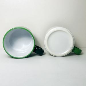 Tasses en céramique rondes avec poignée, couleur personnalisée, tasse individuelle, vaisselle promotionnelle - Product Image 3