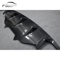 Nouveau Diffuseur de Pare-chocs Arrière en Fibre de Carbone Noire de Haute Qualité avec Ailerons pour Macan 95B GTS 2014-2016 Olotdi