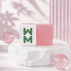 Jeu de Mahjong style gelée couleur macaron rose, qualité supérieure, jouets de table pour adultes et enfants, 144 tuiles - Product Image 4