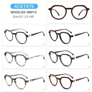 Monturas de gafas de acetato óptico alto, anteojos de lujo con lentes transparentes para hombres y mujeres, computadora Vintage, estilo <span class=keywords><strong>Johnny</strong></span> <span class=keywords><strong>Depp</strong></span> - Product Image 4