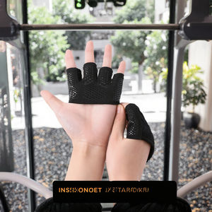 ZEBRA SPORTS Microfiber Fashion Non-slip Weight Lifting Building Training Sports <b>Gloves</b> Four Finger Half Finger Unisex Hand - Product Image 3