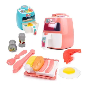 Toddle Realistic Music Sound Food Cooking Kitchen Appliances Little Chef Pretend Play Air Fryer Toy for Kids
