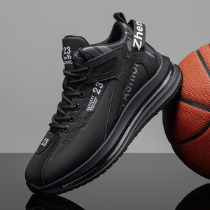 Chaussures de basket-ball pour hommes, toutes saisons, haute qualité, dessus en PU, semelle intermédiaire en caoutchouc - Product Image 3