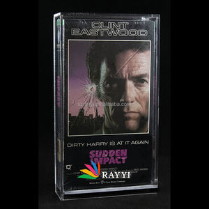 RAY YI-caja de cinta de vídeo VHS resistente a rayos UV, expositor acrílico para assette VHS, <span class=keywords><strong>película</strong></span> de <span class=keywords><strong>película</strong></span> con tapa deslizante - Product Image 3