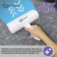 TIZE Promotion : Brosse de toilettage pour animaux personnalisable avec logo, Brosse à poils pour canapé et tapis, Rouleau anti-poils réutilisable et autonettoyant pour chiens et chats