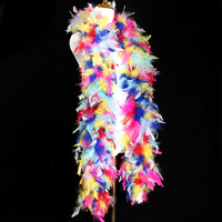 Boas en plumes de dinde multicolores / Chandelles, différents poids disponibles, idéaux pour les couronnes DIY, les bouquets et les décorations de Noël