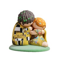 Caja Sorpresa de Figuras de PVC de Gran Artista del Museo, Adorno de Escritorio y Coche de Van Gogh, Regalo de Cumpleaños y San Valentín, Colección a Granel