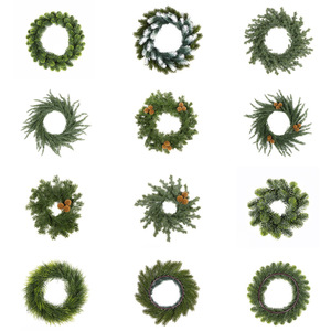 Guirnalda Navideña Artificial Fácil de Obtener, de 10 cm o Menos, Adorno de Agujas de Pino de Plástico para Decoración del Hogar y Accesorios de Boda - Product Image 5
