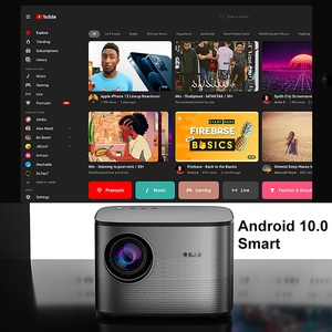 Đầy Đủ HD <span class=keywords><strong>LCD</strong></span> Máy Chiếu F18 Android 10.0 Điện Tử Tập Trung 1080P Máy Chiếu Wifi LED Thông Minh Máy Chiếu 4K - Product Image 6