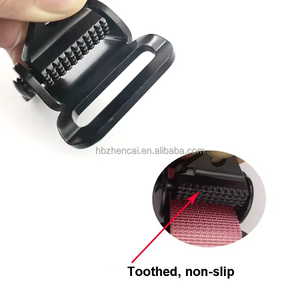 Fibbia a camma a molla in acciaio 50x38mm per regolazione rapida, fibbia scorrevole tattica per cinghie, per il collegamento di borse e tracolle - Product Image 4