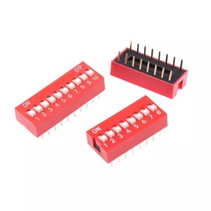 Interrupteur DIP DS-03B <span class=keywords><strong>Eker</strong></span> Bleu 3 pôles SPST à travers trou, bornes en bronze phosphoreux plaqué or, 100mA 50VDC, pas de 2,54 mm, -20-70°C - Product Image 3