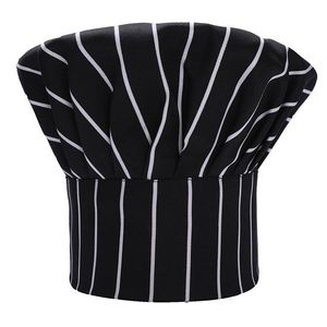 Chef Hat Men's Woven Cotton Tall Hat Monochrome Restaurant Kitchen Work Cap - Product Image 3