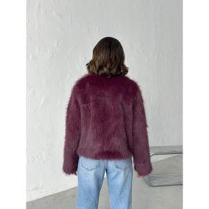 Abrigos Largos de Piel Sintética de Visón Estampados para Mujer Topshow, Ropa Tejida al por Mayor - Product Image 4