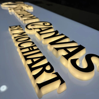 Letrero Personalizado, Letrero Comercial, Logotipo Publicitario, Letrero Electrónico Acrílico Iluminado con Letras 3D
