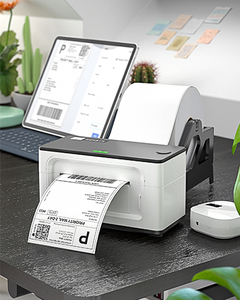 Quạt Dính Màu Trắng Vĩnh Viễn-Gấp 4 "X 6" 4X6X500 Vận Chuyển Giấy Cuộn Nhãn Nhiệt Trực Tiếp - Product Image 1