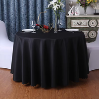 Tissu velours Spandex matériel nappe ronde adapté aux événements de mariage Banquet Bar Restaurant fête nappe à manger