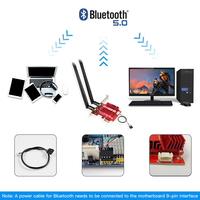 Tarjeta de Red WiFi 6 PCI-E Express EDUP AX200NGW 802.11ax de 3000Mbps, Adaptador WiFi AX200