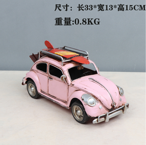 Modelo de <span class=keywords><strong>coche</strong></span> Vintage de decoración, figurita de Metal Retro, artesanías en miniatura con soporte para bolígrafo, marco de fotos, imagen, regalos de cumpleaños - Product Image 5