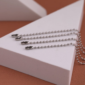 Beaded Chain Metal Plated Round For Necklace Making DIY Jewelry Accessories 56002 - Product Image 5
