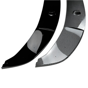 Bmw Front Bumper Lip Splitter Piano Black Carbon Fiber Texture F10 F11 2011 2017 Front Corner Modification - Product Image 5