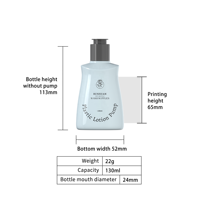 Runxuan 130ml 250ml Self Care Gel Bouteille PET En Plastique Lotion Pour Le Corps Conteneur De Lavage Shampooing Squeeze Bouteille Avec Flip Top Disc Cap