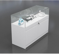 Vitrine de téléphone portable moderne personnalisée en verre présentoir au détail meuble de comptoir pour accessoires de téléphone portable