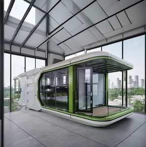 Hôtel de villégiature écologique de luxe en alliage d'aluminium placage Space Capsule House avec cuisine et serrure de porte - Product Image 1