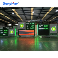Letrero LED de Precio para Gasolinera de 18 Pulgadas, 5 Dígitos, 7 Segmentos, Color Verde, TIPO REGULAR