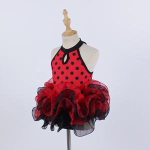 Vestido de tutú de <span class=keywords><strong>mariquita</strong></span> para juego de rol para niños, fiesta de Navidad, tutú de Ballet de punto negro, vestido de baile, puesta en escena, ropa de baile - Product Image 2