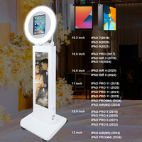 Cabina de Fotos Portátil para iPad de 10.2, 10.5, 10.9, 11, 12.9 y 13 Pulgadas, Pantalla LCD para Eventos, Festivales, Publicidad y Alquiler, con Aplicación para iPad