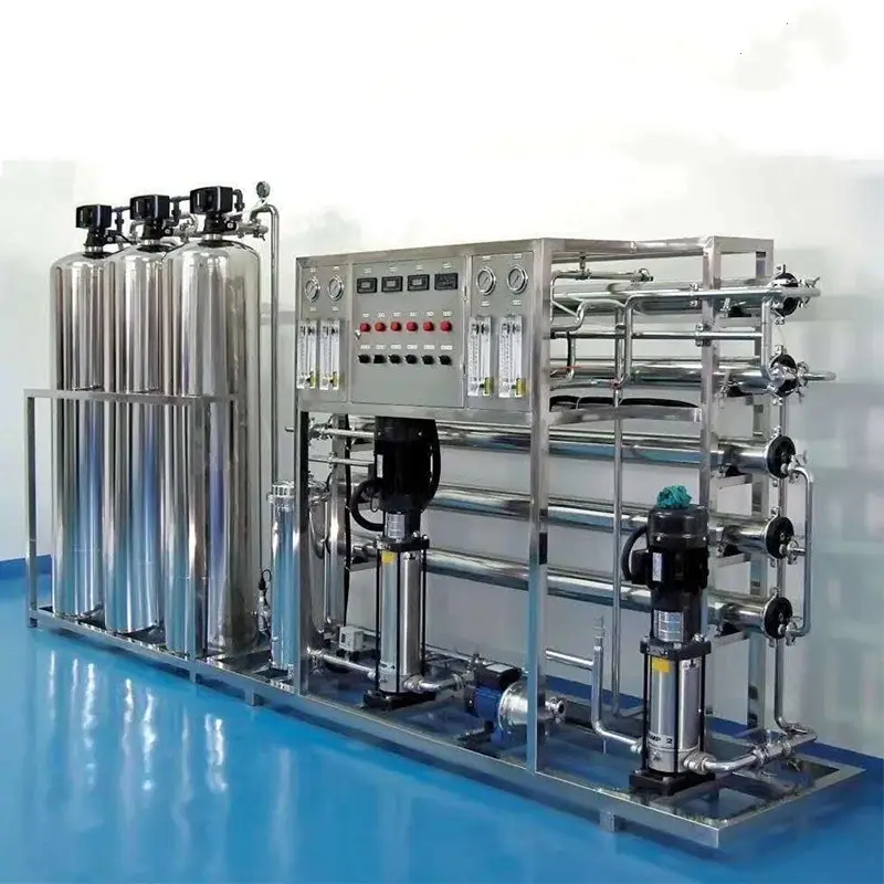 Produsen sistem filter air 1000lph ro mesin pengolahan air osmosis terbalik sistem peralatan pemurni tanaman