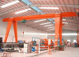 Grúa de pórtico de control remoto inalámbrico de una sola viga 5ton 6ton 8ton 10ton Span 30m Grúa de pórtico - Product Image 4